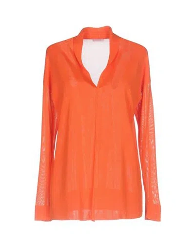 Rossopuro Woman Cardigan Coral Size S Viscose In Red