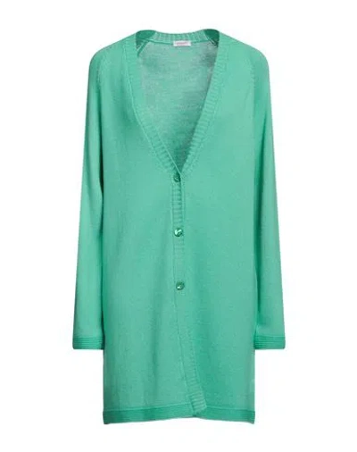 Rossopuro Woman Cardigan Green Size M Merino Wool