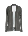 Rossopuro Woman Cardigan Lead Size M Viscose In Grey