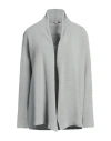 Rossopuro Woman Cardigan Light Green Size L Cotton, Polyester