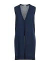 Rossopuro Woman Cardigan Navy Blue Size S Cotton