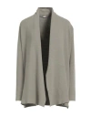 Rossopuro Woman Cardigan Sage Green Size Xxl Cotton, Polyester