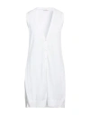 Rossopuro Woman Cardigan White Size L Cotton