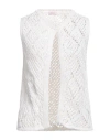 Rossopuro Woman Cardigan White Size S Cotton In White