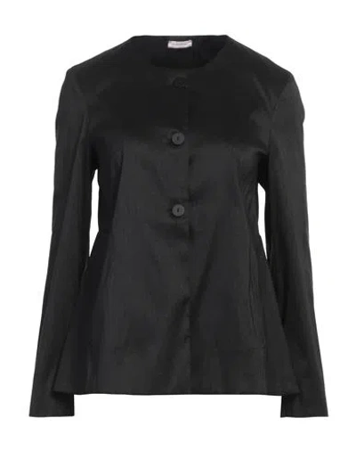 Rossopuro Woman Jacket Charcoal Size S Polyester, Nylon, Elastane In Grey