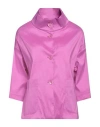 Rossopuro Woman Jacket Mauve Size S Polyester, Nylon, Elastane In Purple