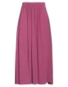 Rossopuro Woman Maxi Skirt Mauve Size L Silk, Elastane In Purple