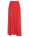 Rossopuro Woman Maxi Skirt Red Size M Silk, Elastane