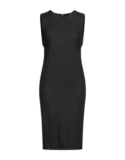 Rossopuro Midi Dresses In Black