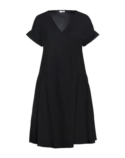 Rossopuro Woman Midi Dress Black Size L Cotton