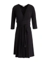 Rossopuro Woman Midi Dress Black Size S Polyester, Elastane