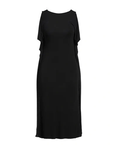 Rossopuro Woman Midi Dress Black Size S Viscose