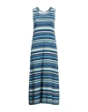 Rossopuro Woman Midi Dress Blue Size Xs Cotton