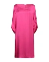 Rossopuro Woman Midi Dress Fuchsia Size L Viscose In Pink