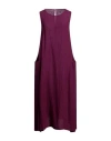 ROSSOPURO ROSSOPURO WOMAN MIDI DRESS GARNET SIZE S LINEN