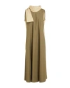 Rossopuro Woman Midi Dress Military Green Size Xl Cotton