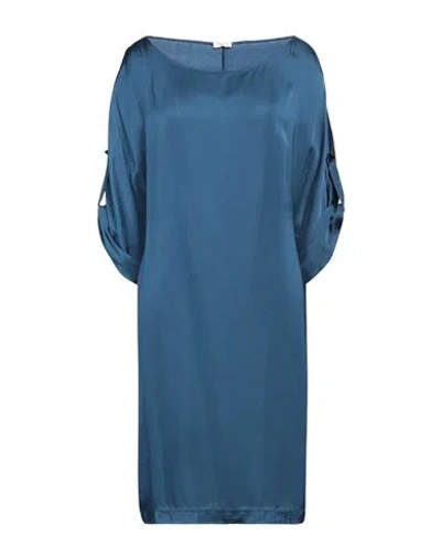 Rossopuro Woman Midi Dress Navy Blue Size M Viscose