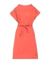 Rossopuro Woman Midi Dress Orange Size Xs Cotton