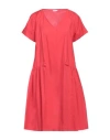 Rossopuro Woman Midi Dress Red Size S Cotton