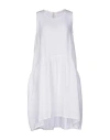 Rossopuro Woman Midi Dress White Size S Linen
