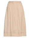 Rossopuro Woman Midi Skirt Beige Size Xl Cotton