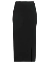 Rossopuro Woman Midi Skirt Black Size L Virgin Wool