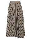 Rossopuro Woman Midi Skirt Black Size L Viscose, Polyester In Black