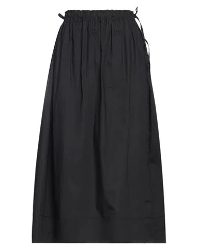 Rossopuro Woman Midi Skirt Black Size Xl Cotton