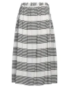 Rossopuro Woman Midi Skirt White Size L Viscose, Polyester In White