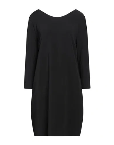 Rossopuro Woman Mini Dress Black Size M Polyester, Elastane