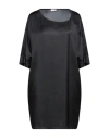 Rossopuro Woman Mini Dress Black Size Xs Viscose In Black