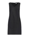 Rossopuro Woman Mini Dress Black Size Xxl Cotton