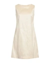 Rossopuro Woman Mini Dress Cream Size M Polyester, Nylon, Elastane In White