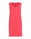 Rossopuro Woman Mini Dress Red Size Xl Cotton
