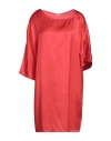 Rossopuro Woman Mini Dress Tomato Red Size Xs Viscose