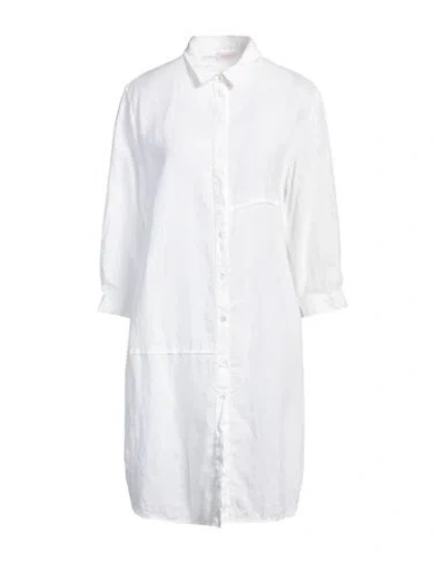 Rossopuro Woman Mini Dress White Size S Linen In White