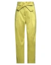 Rossopuro Woman Pants Lime Green Size Xs Polyester, Nylon, Elastane