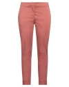 Rossopuro Woman Pants Antique Rose Size 8 Cotton, Elastane In Pink