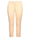 Rossopuro Woman Pants Apricot Size 12 Cotton, Elastane In Orange