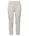 Rossopuro Woman Pants Beige Size 12 Cotton, Elastane
