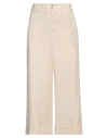 Rossopuro Woman Pants Beige Size 4 Lyocell