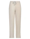 Rossopuro Woman Pants Beige Size L Linen
