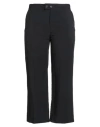 Rossopuro Woman Pants Black Size 10 Viscose, Linen