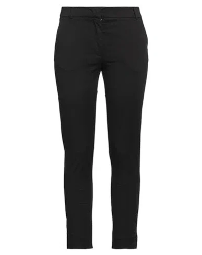 Rossopuro Woman Pants Black Size 6 Cotton, Elastane