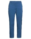 Rossopuro Woman Pants Blue Size 12 Cotton, Elastane