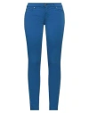 Rossopuro Woman Pants Blue Size 6 Cotton, Elastane