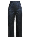 Rossopuro Woman Pants Blue Size 6 Polyester, Acetate
