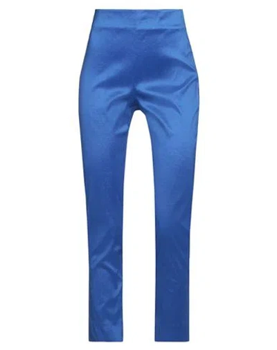 Rossopuro Woman Pants Bright Blue Size Xs Polyester, Nylon, Elastane