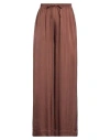 Rossopuro Woman Pants Brown Size Xl Viscose