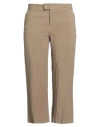 Rossopuro Woman Pants Camel Size 10 Viscose, Linen